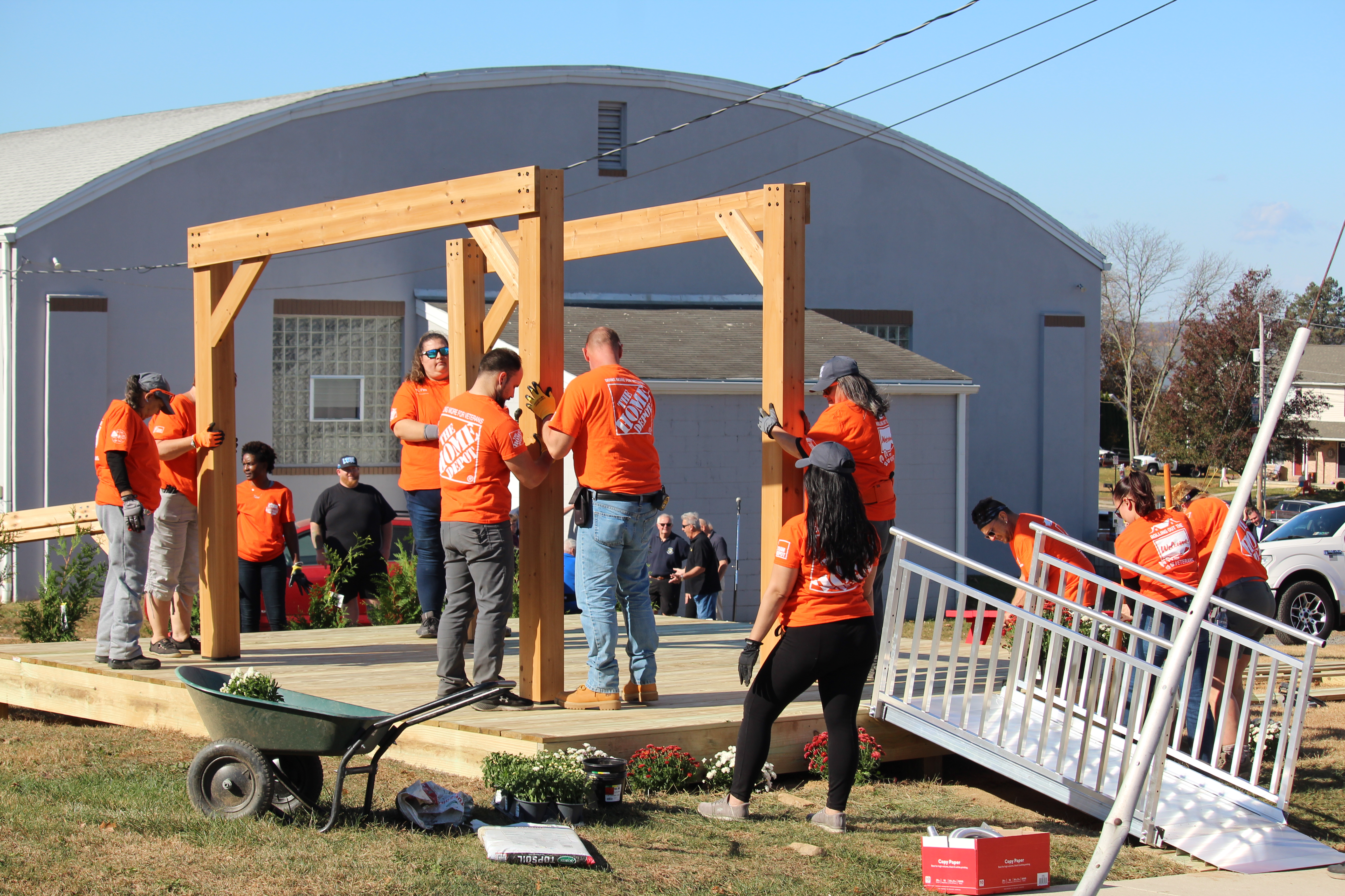 Gazebo Alburtis Center Construction