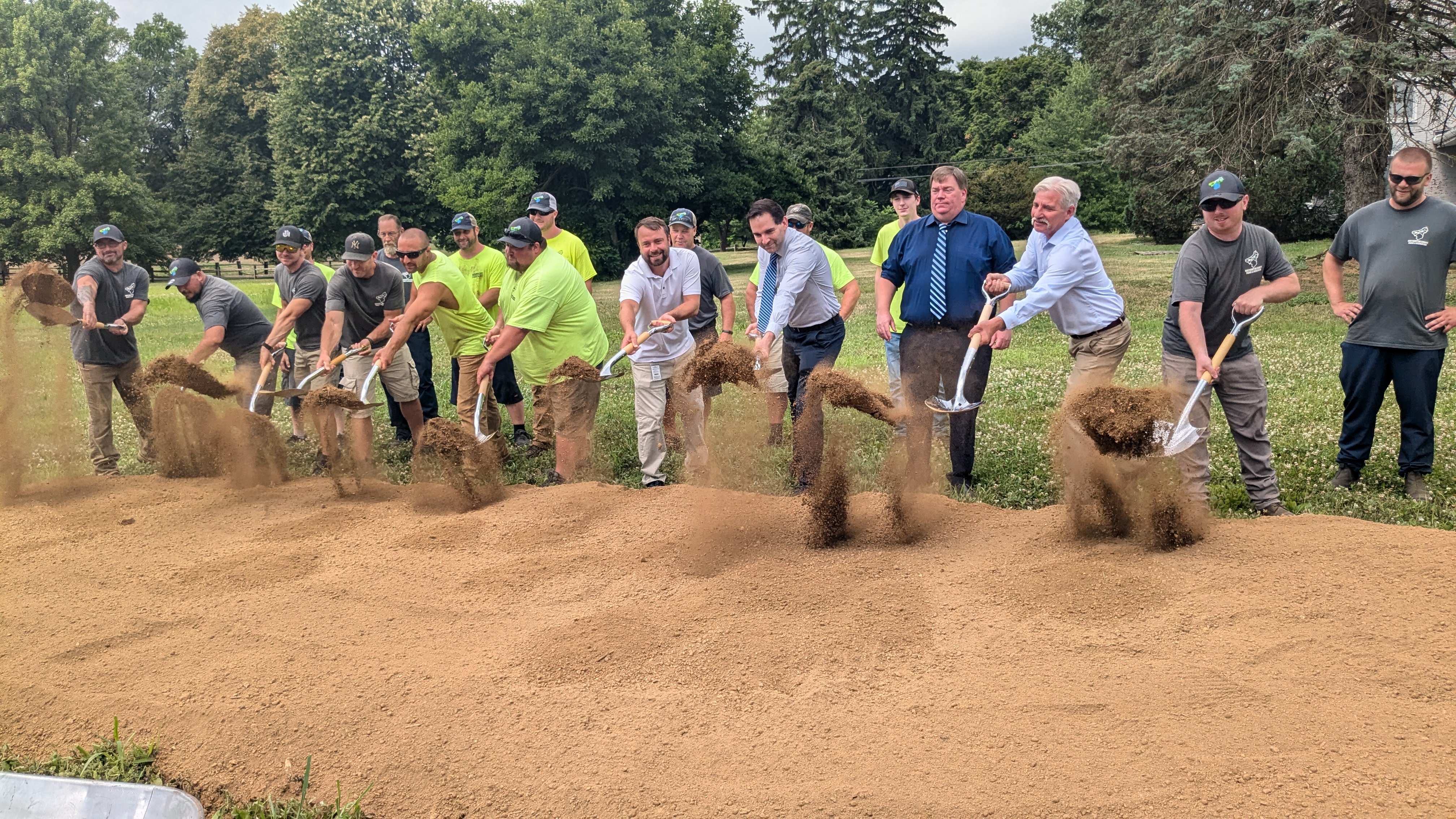 maintenance barn groundbreaking