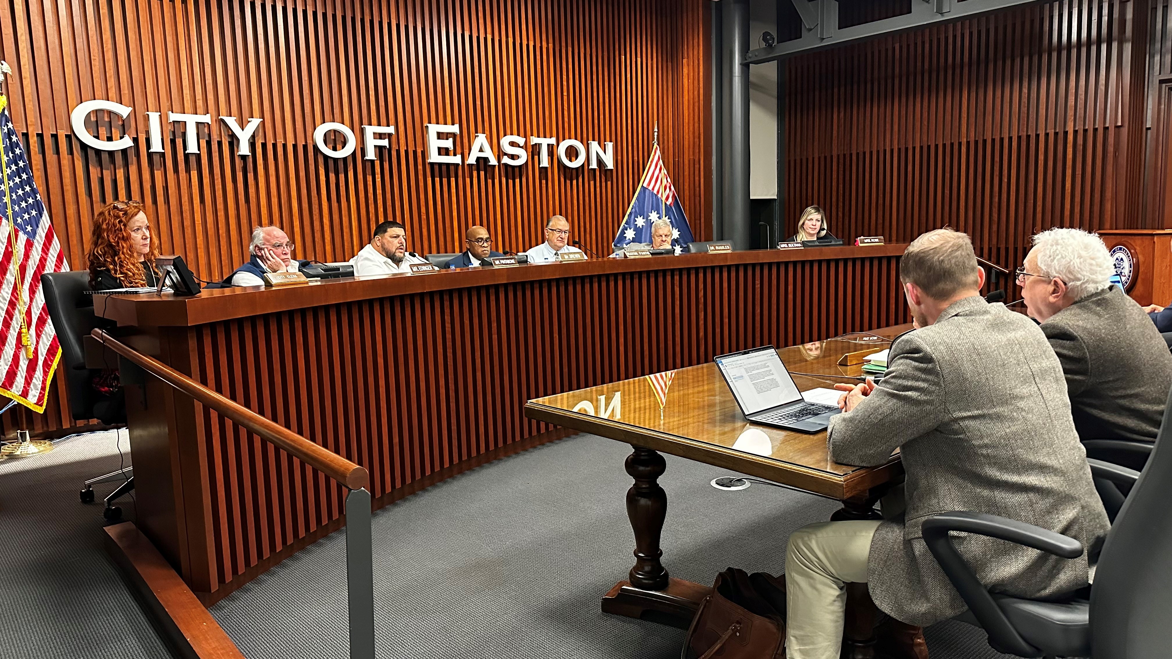 Easton City Council meeting
