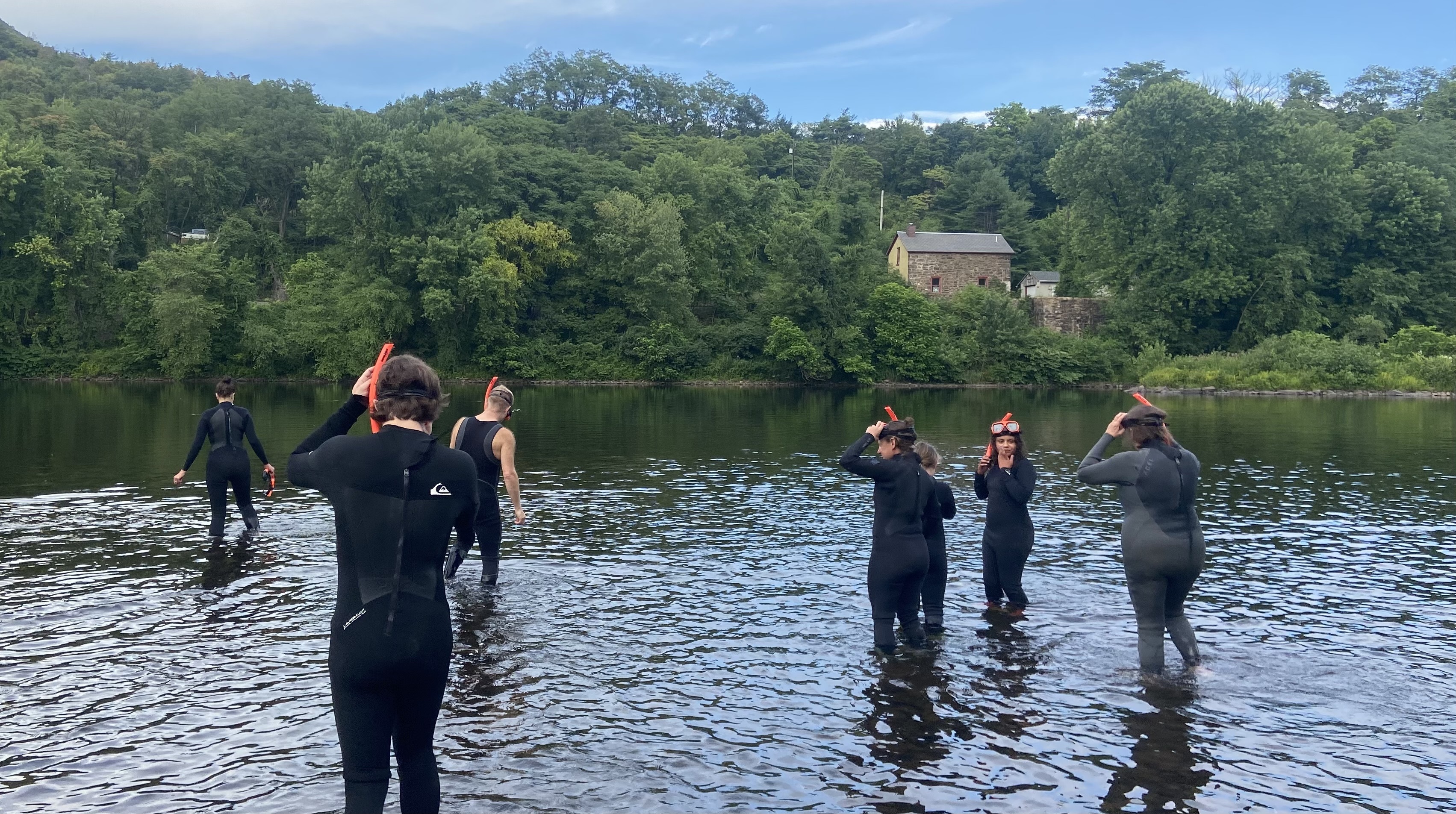 Freshwater snorkeling Lehigh River