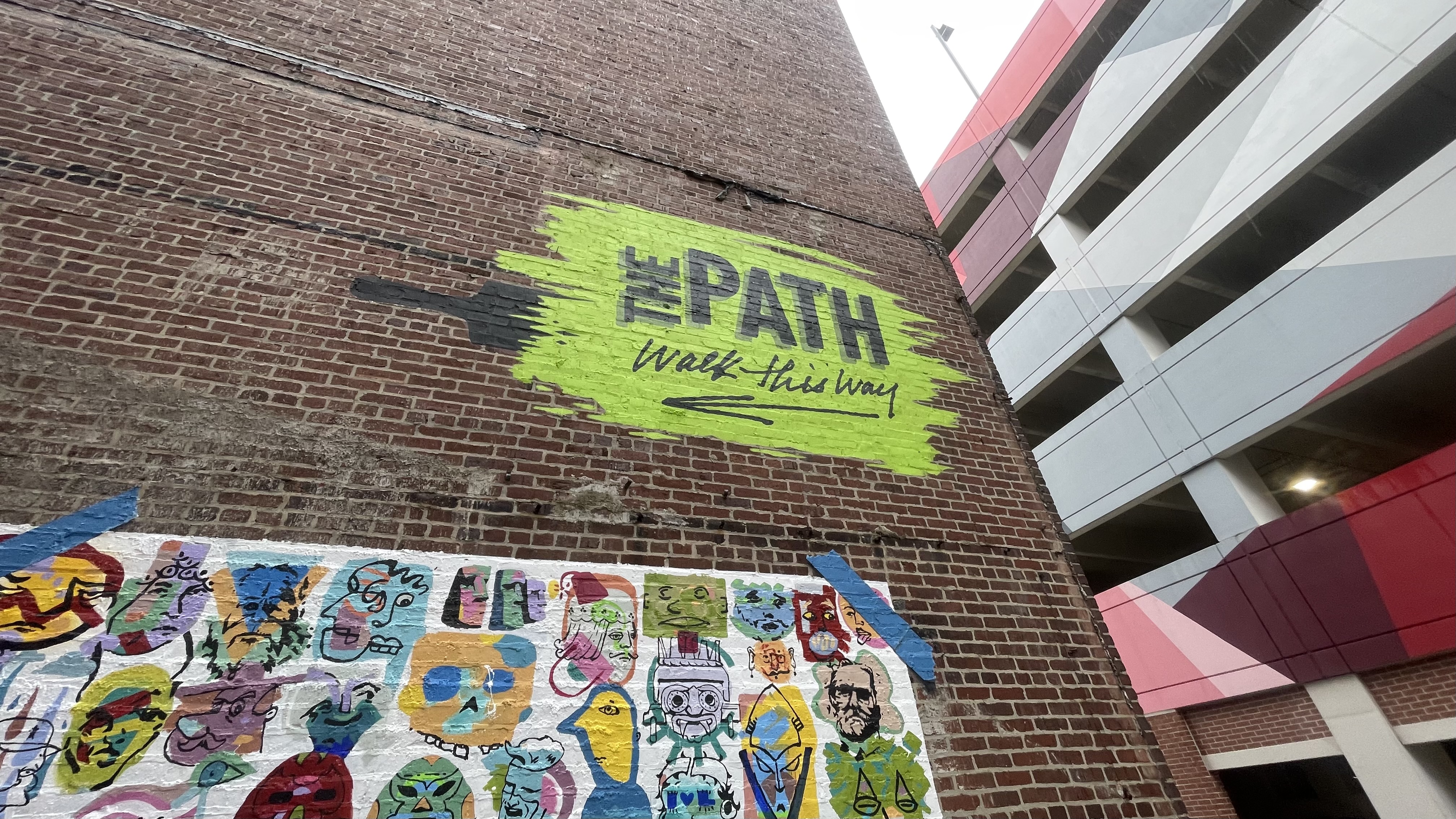 The Path in Allentown -- mural walkway 